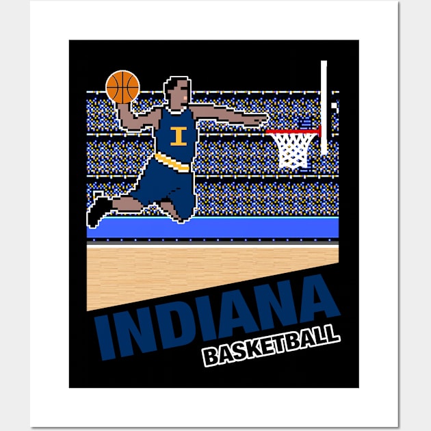 Indiana Basketball Wall Art by MulletHappens